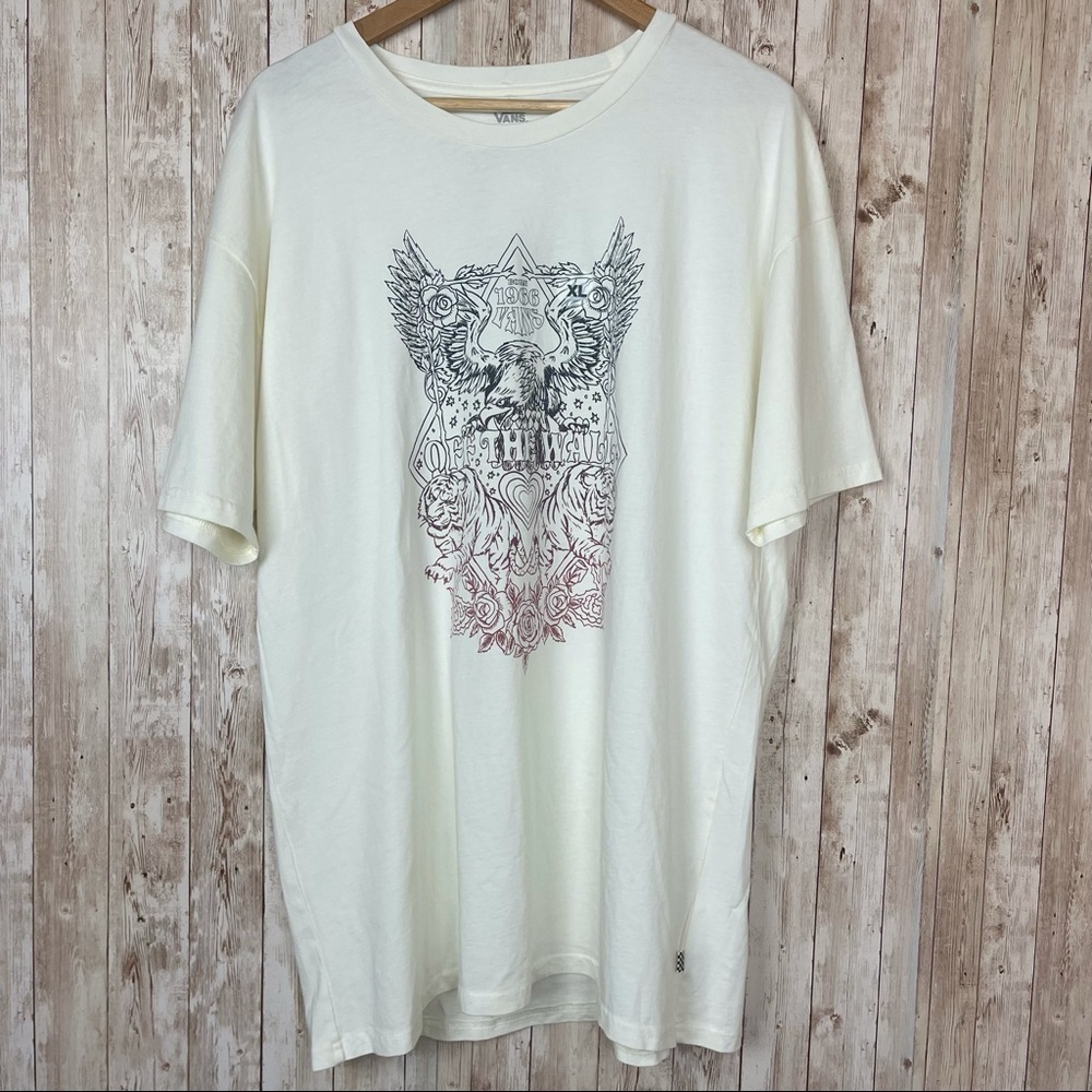 Vans Women’s Free Stone Oversized Short Sleeve Graphic Tee Size XS